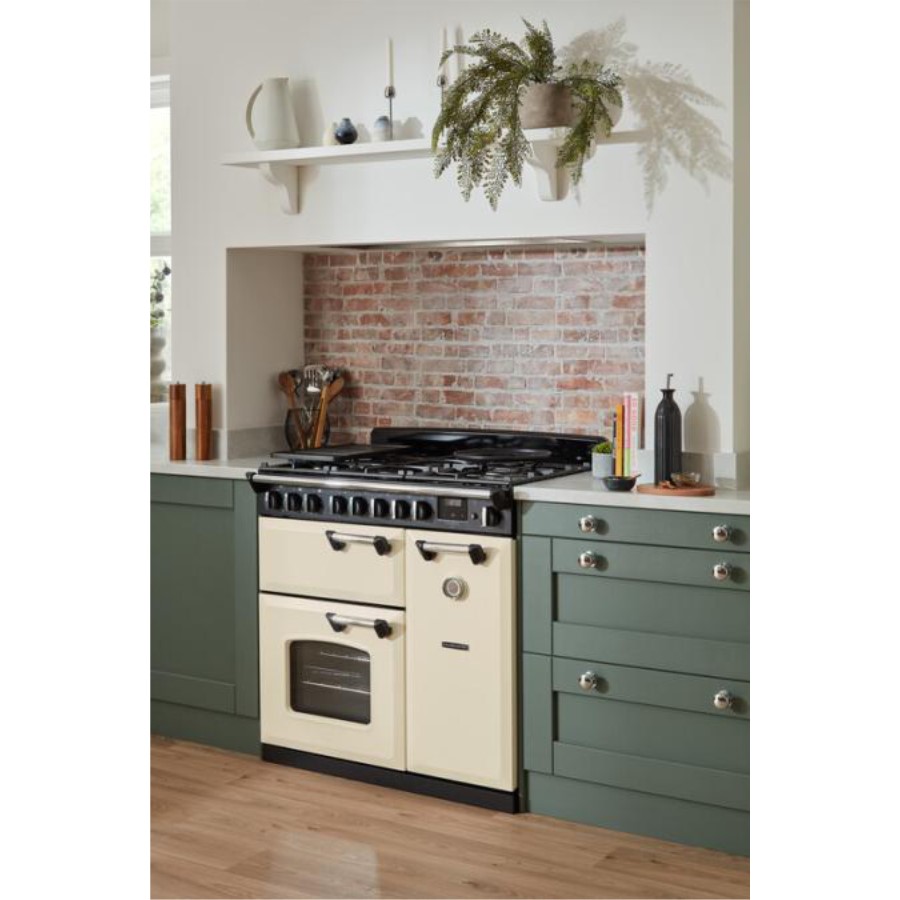 additioanl image for  RangeM Dual Fuel Black/Brass 110 cm 